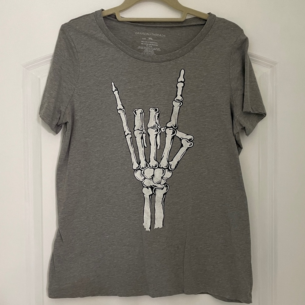 Skeleton Hand Rock Tee